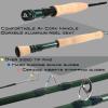 M MAXIMUMCATCH Maxcatch Extreme Graphite Fly Fishing Rod 4-Piece 9 Feet with IM7 Carbon Blank, Hard Chromed Guides, A Cork GripSize:3/4/5/6/8wt (Extreme Rod, 8ft6 4weight) view 4