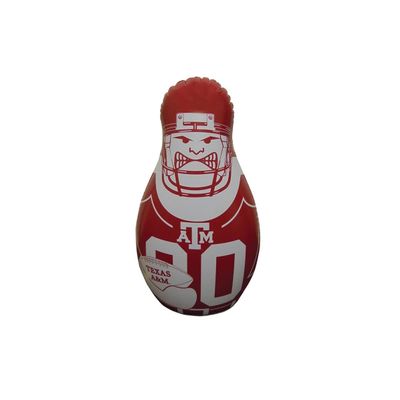 Fremont Die NCAA Texas A&M Aggies Bop Bag Inflatable Tackle Buddy Punching Bag, Mini: 12" Tall, Team Colors