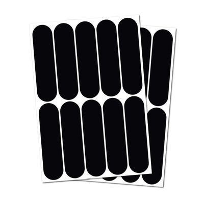 B REFLECTIVE - 2 x Kit of 10 Retro Reflective Stickers for Motorcycle, Helmets, Bike, Scooters, Stroller, Buggy, ... - Universal Adhesive - 3M Technology - High Visibility - Discreet - Design - Grip