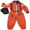 Aeromax PERSONALIZED Jr. Astronaut Suit with Embroidered Cap and NASA patches, ORANGE, Size 12/14 view 3