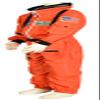 Aeromax PERSONALIZED Jr. Astronaut Suit with Embroidered Cap and NASA patches, ORANGE, Size 12/14 view 4