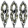 iFlight 3 Sets of Ruthless Standard Dart Flights Plus 1 Set of 3 Aluminum Dart Flight Protectors (Death Head) view 3