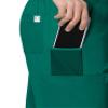 Maevn EON Men's Half Elastic 8-Pocket Cargo Scrub Pants (Medium Short, Hunter Green) view 3
