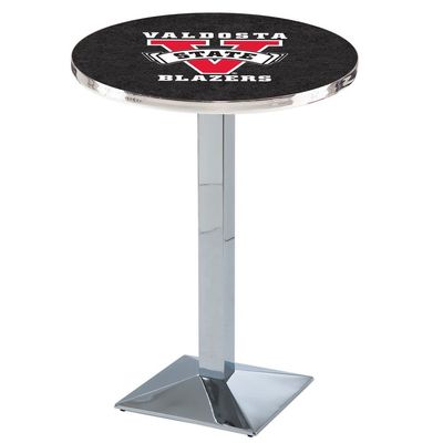 Holland Bar Stool Co. L217-42" Chrome Valdosta State Pub Table with 36" Dia. top