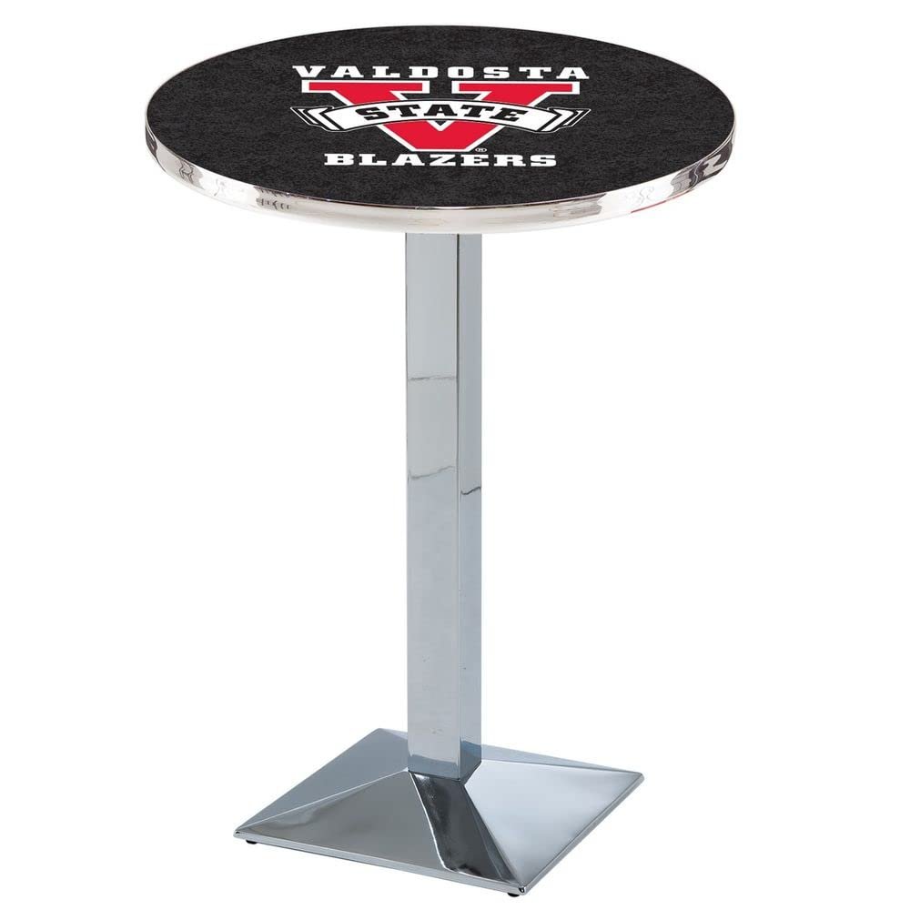 Holland Bar Stool Co. L217-42" Chrome Valdosta State Pub Table with 36" Dia. top