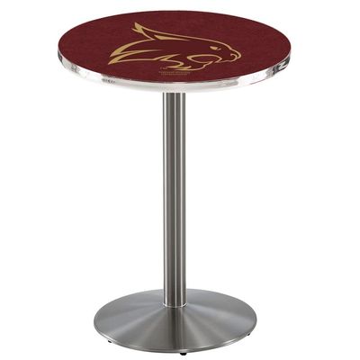 Holland Bar Stool Co. L214-42" Stainless Steel Texas State Pub Table with 36" Dia. top
