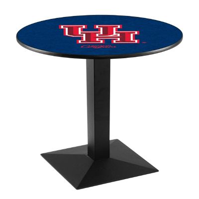 Holland Bar Stool Co. L217-36" Black Wrinkle Houston Pub Table with 36" Dia. top