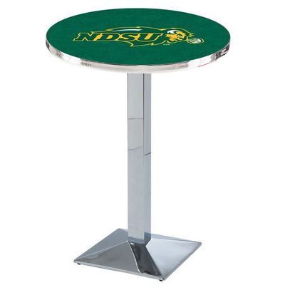 Holland Bar Stool Co. L217-42" Chrome North Dakota State Pub Table with 36" Dia. top