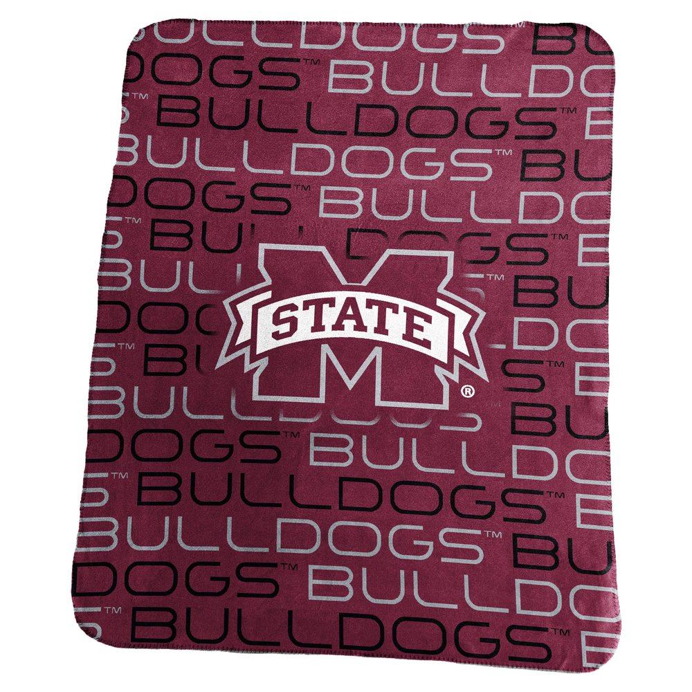 Logo Brands NCAA Mississippi State Bulldogs Classic Fleece, One Size