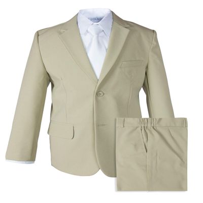 Spring Notion Big Boys' 2 Piece Suit Set 6 Sand