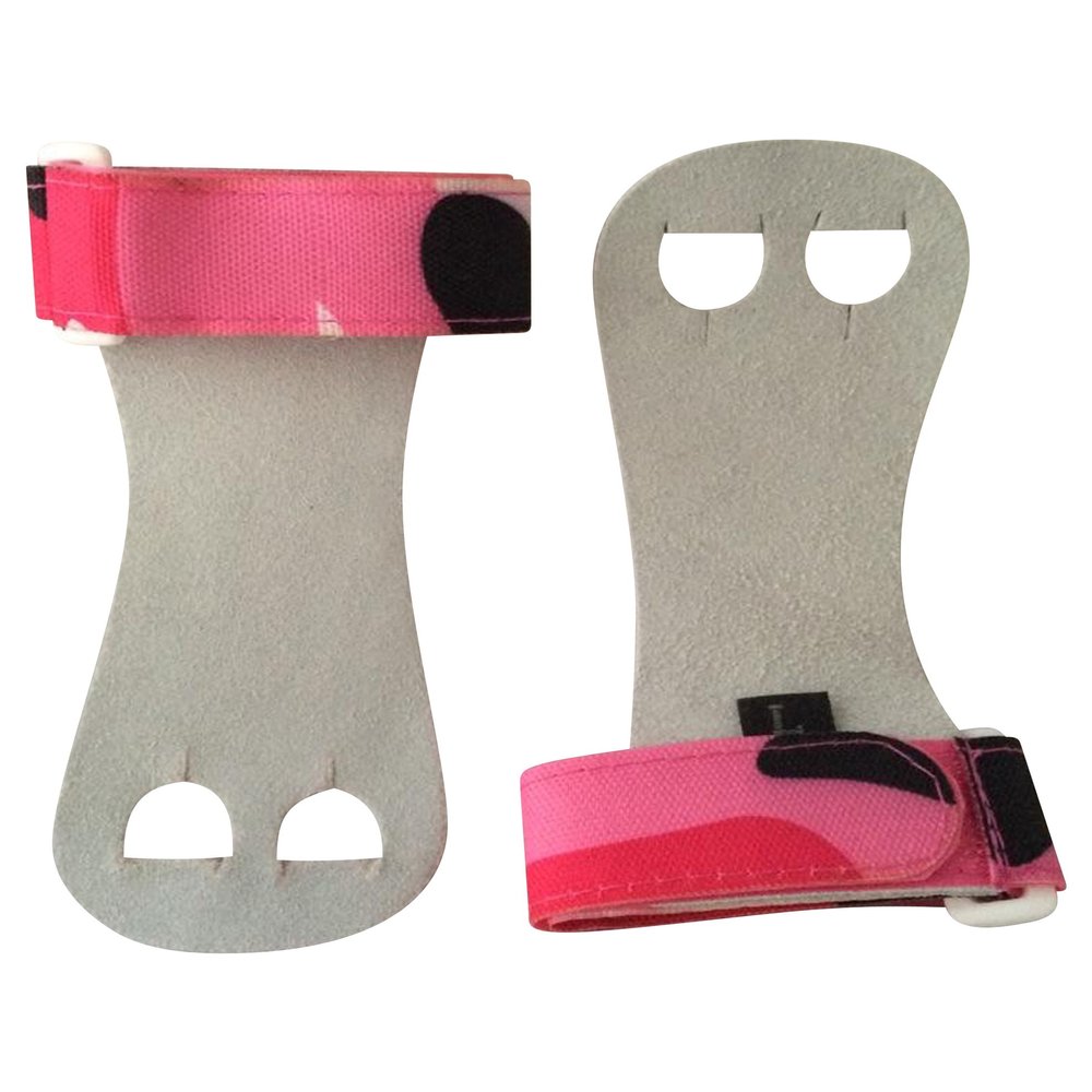 PUSH ATHLETIC Gymnastics Youth Hand Grips (Pink Camo, Medium)