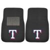 FANMATS 20577 Texas Rangers 2-Piece Embroidered Team Logo Car Mat Set, Front Row Automotive Floor Mats view 1