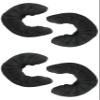 A&R Ice Hockey Blade Jacket Cover Terry Cloth Soaker Guard Black Large (2-Pack) view 1