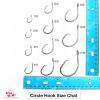 50pcs Fishing 4X Strong Offset Circle Hooks - Size 9/0 view 4