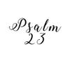 Religious Psalm 23 Bible Verse God Christian Vinyl Sticker Car Decal (6" White) view 1