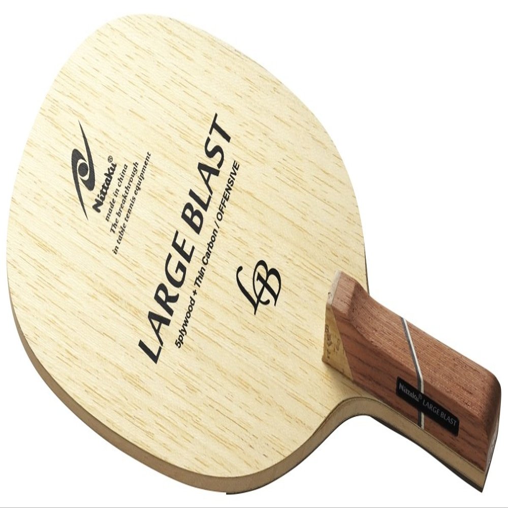 Nitaku NC-0194 Table Tennis Racket, Large Blast, R Pen Holder, for Large Balls, Round Square