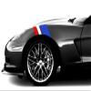 USA Flag with Stars Vinyl Graphic Decal Racing Stripes, Fits Chevy Corvette C6 Stingray, Both Sides, Red, White and Blue view 3