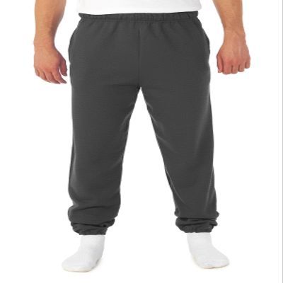Jerzees Mens NuBlend Super Sweats Pocketed Sweatpants, JZ4850MR, 3X Black Heather