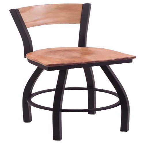 Holland Bar Stool Co. L038-36" Black Wrinkle Louisiana-Lafayette Swivel Bar Stool with Laser Engraved Back by The