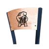 Holland Bar Stool Co. L038-36" Black Wrinkle Maryland Swivel Bar Stool with Laser Engraved Back by The view 2