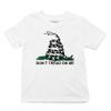 Don't Tread On Me Kid's T-Shirt Gadsden Flag American Patriot US Boys Girls Tee White Small view 1