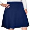 Kosher Casual Women's Modest Knee-Length A-Line Lightweight Cotton Spandex Skirt Large Navy view 2