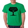 ALLNTRENDS Men's T Shirt That's What I Do I Drink and Know Things Wine Glass (3XL, Irish Green) view 1