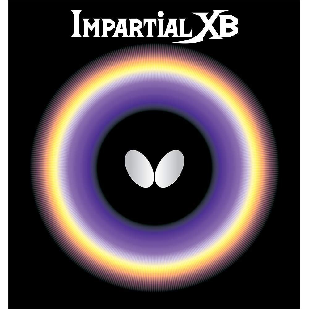 Butterfly Impartial XB Table Tennis Rubber Sheet | 1.7 mm, 1.9 mm, 2.1 mm, or MAX | Red or Black | 1 Short Pips Table Tennis Rubber Sheet | Professional Table Tennis Rubbers