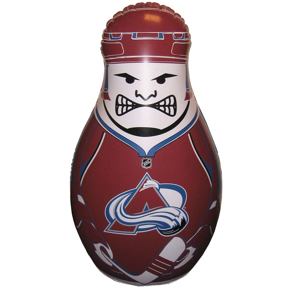 Fremont Die NHL Colorado Avalanche Bop Bag Inflatable Checking Buddy Punching Bag, Standard: 40" Tall, Team Colors