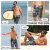 Kanu Surf Men's Barracuda Swim Trunks (Regular & Extended Sizes), Paradise Black, Medium view 2