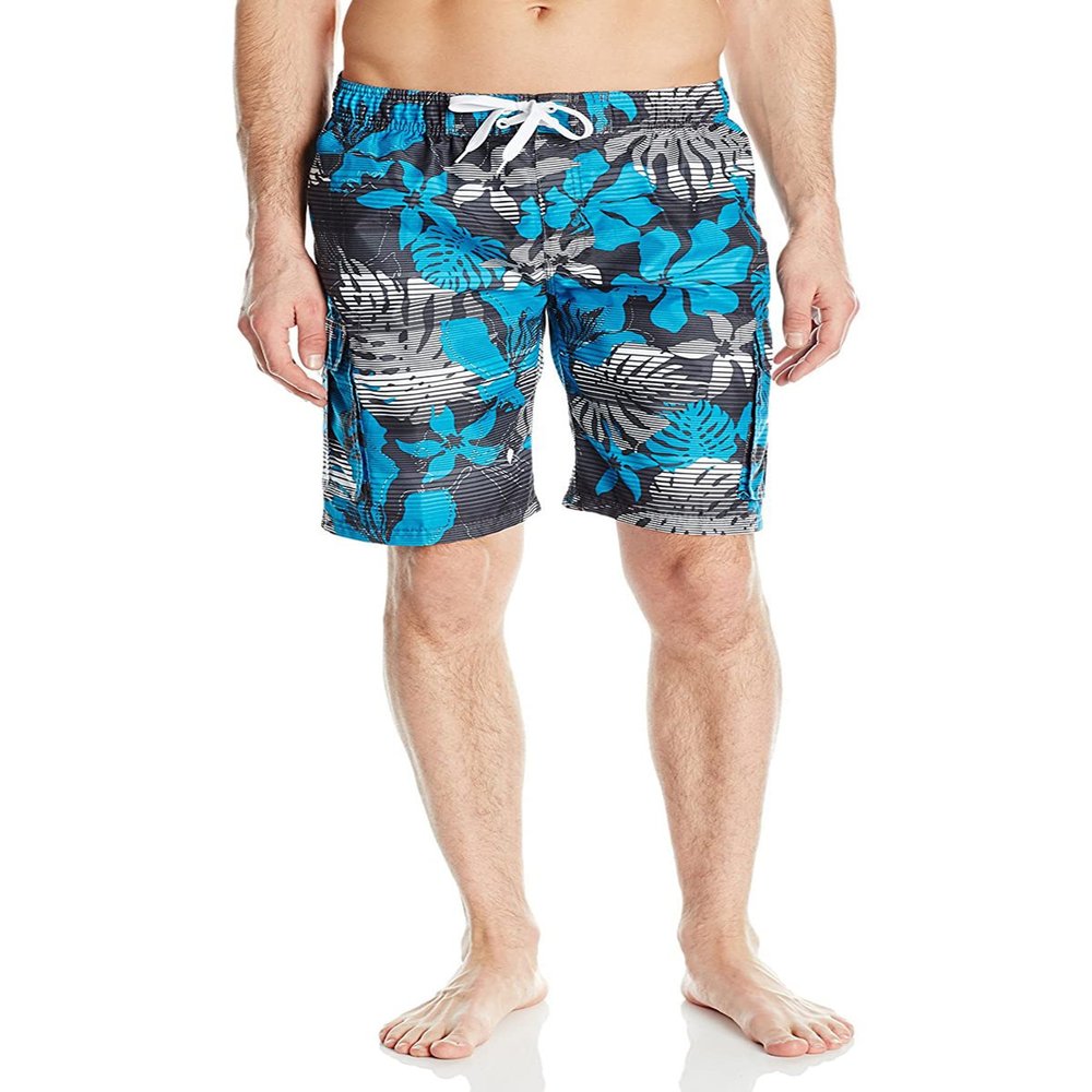 Kanu Surf Men's Paradigm Swim Trunks, Paradise Charco, 4X