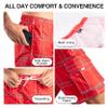 Kanu Surf Men's Swim Trunks (Regular & Extended Sizes), Flex Red, X-Large view 4