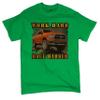 Tee Hunt Work Hard Haul Harder Men's Big and Tall Graphic Short Sleeve T-Shirt - American Pickup Truck Offroad 4x4 USA Design 4X-Large Green view 1