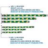 Dog Collar Seatbelt Buckle St Pats Clovers Beer Mugs Greens 13 to 18 Inches 1.5 Inch Wide view 3