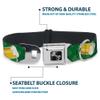 Dog Collar Seatbelt Buckle St Pats Clovers Beer Mugs Greens 13 to 18 Inches 1.5 Inch Wide view 4