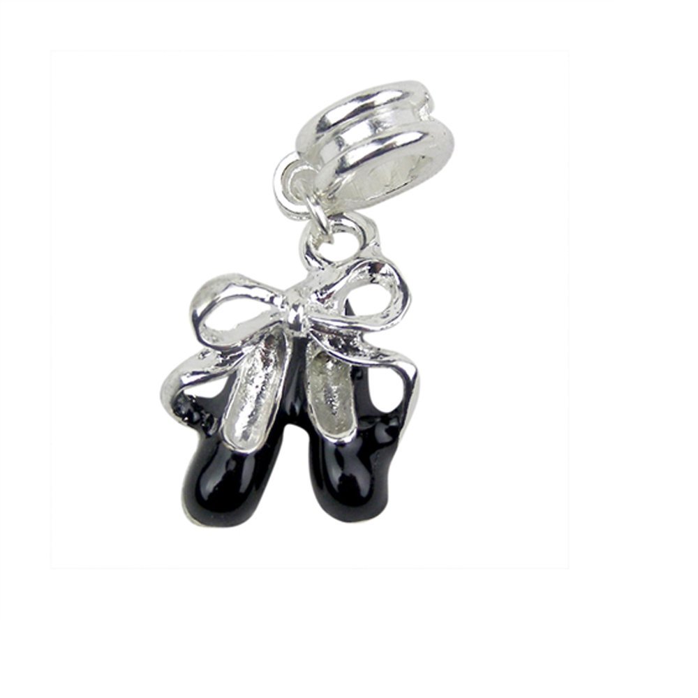 Universal Black Ballet Slippers Charm