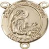 14K Gold Filled Saint Bonaventure Rosary Centerpiece Medal, 3/4 Inch view 1