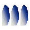 Retreiver 3 Sets of Vignette Transparent Standard Dart Flights Plus 3 Sets of Black Nylon Dart Flight Protectors (Dark Blue Top) view 3