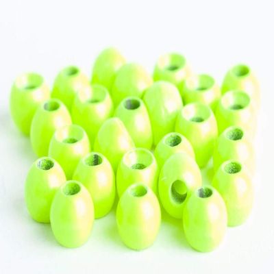 Blue Wing Olive Tungsten Beads for Fly Tying - 100 Pack (Chartreuse, 3.2 mm (1/8))