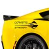 Clausen's World Stingray Emblem Vinyl Decal 20 Inches, Fits All Chevy Corvette's C2 C3 C4 C5 C6 C7, Red view 1