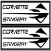 Clausen's World Stingray Emblem Vinyl Decal 20 Inches, Fits All Chevy Corvette's C2 C3 C4 C5 C6 C7, Red view 2