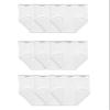 Fruit Of The Loom Mens Tag-free Cotton Briefs, 9 Pack - White, Small US view 1