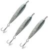 3pcs 4.5oz Fish WOW! Fish Metal Bait Jig 4-1/2oz Mega Live Lure with a Treble Hook - Black Silver view 1