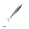 3pcs 4.5oz Fish WOW! Fish Metal Bait Jig 4-1/2oz Mega Live Lure with a Treble Hook - Black Silver view 3