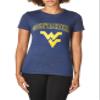 NCAA West Virginia Mountaineers Perfect Women's Crewneck Tee, Marine, XX-Large view 1