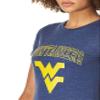 NCAA West Virginia Mountaineers Perfect Women's Crewneck Tee, Marine, XX-Large view 2
