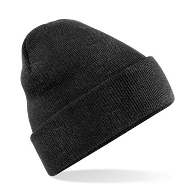 Beechfield Soft Feel Knitted Winter Hat (One Size) (Charcoal)