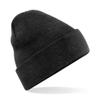Beechfield Soft Feel Knitted Winter Hat (One Size) (Charcoal) view 1