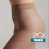 Conte Tights Sheer to Waist Pantyhose with Satin Silky Touch Effect, Tango 20 Den, Grey (Graphite), Medium view 4
