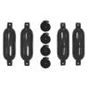 Extreme Max 3006.7384 BoatTector Inflatable Fender Value 4-Pack - 6.5" x 22", Black view 1